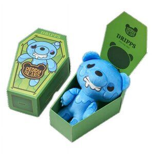 deddy bears coffin plush NIB 5" drips S3 license 2 play (W5465)